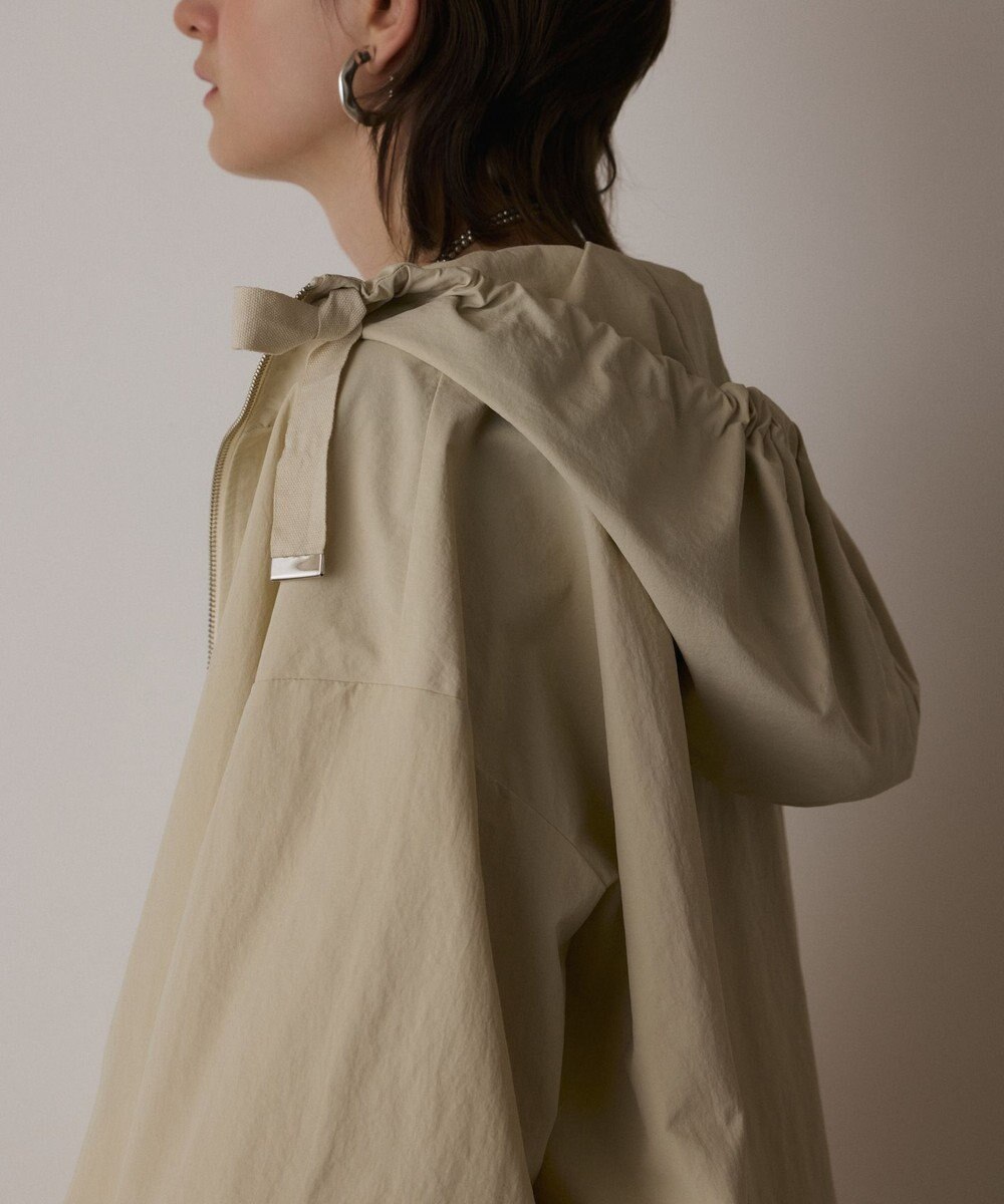 GRACE CONTINENTAL ナイロンバルーンフードジャケット 