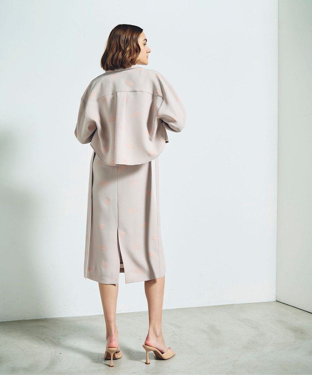 GRACE CONTINENTAL リップモチーフショートシャツ 