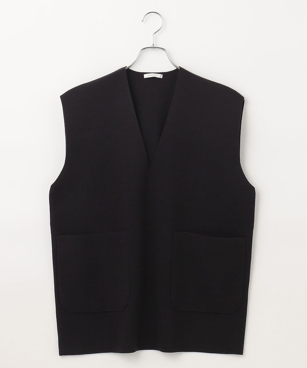 #Newans 【洗える】Vネックニットベスト 