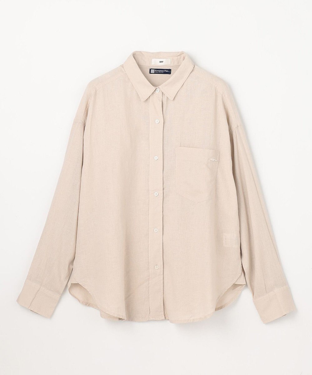ANY 【Sサイズあり】ヨーロピアンリネンオーバーシャツ 