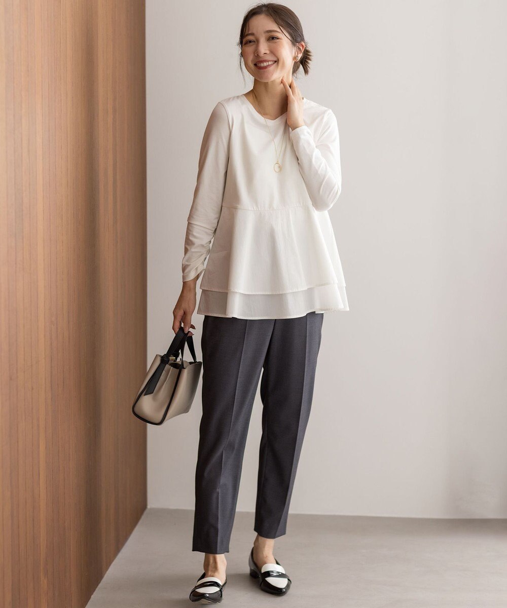 組曲 シャツコンビティアード ロングＴシャツ 