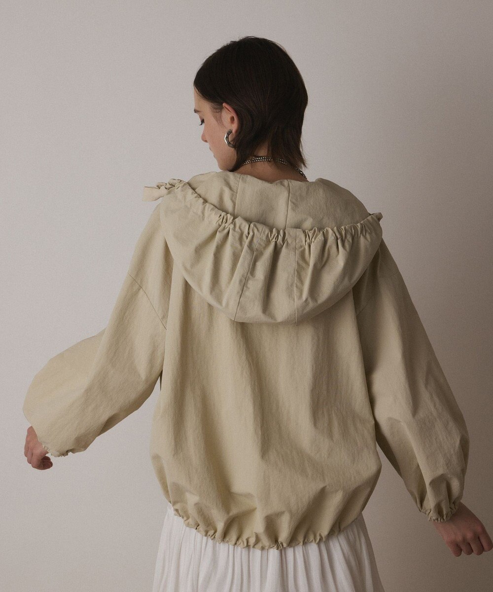 GRACE CONTINENTAL ナイロンバルーンフードジャケット 