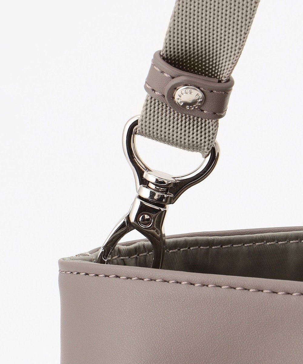 Y'SACCS はっ水ドットジャカード リサイクルレザーコンビ 2wayトートバッグ 