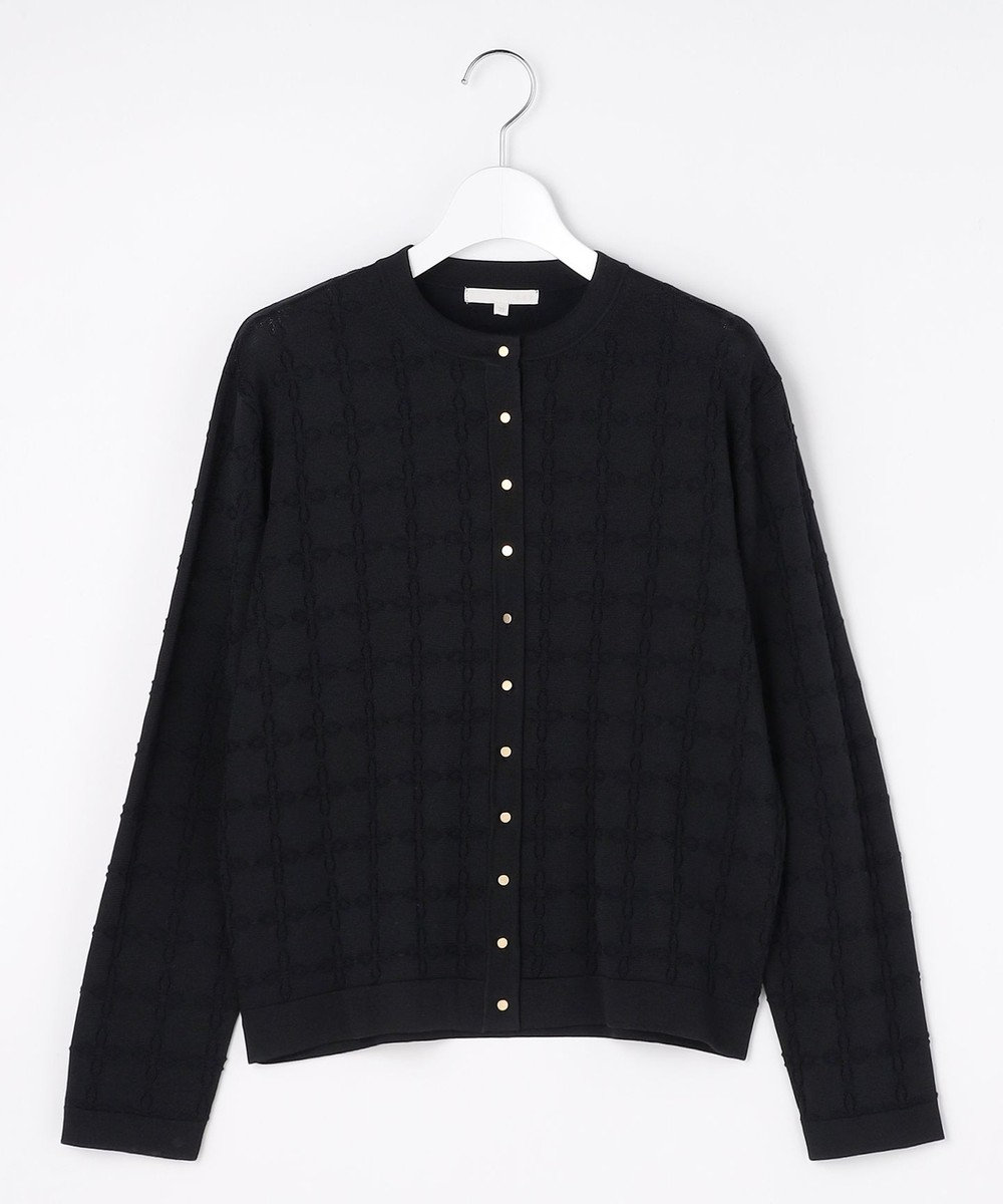 自由区 ジオメトリックアセテート カーディガン 