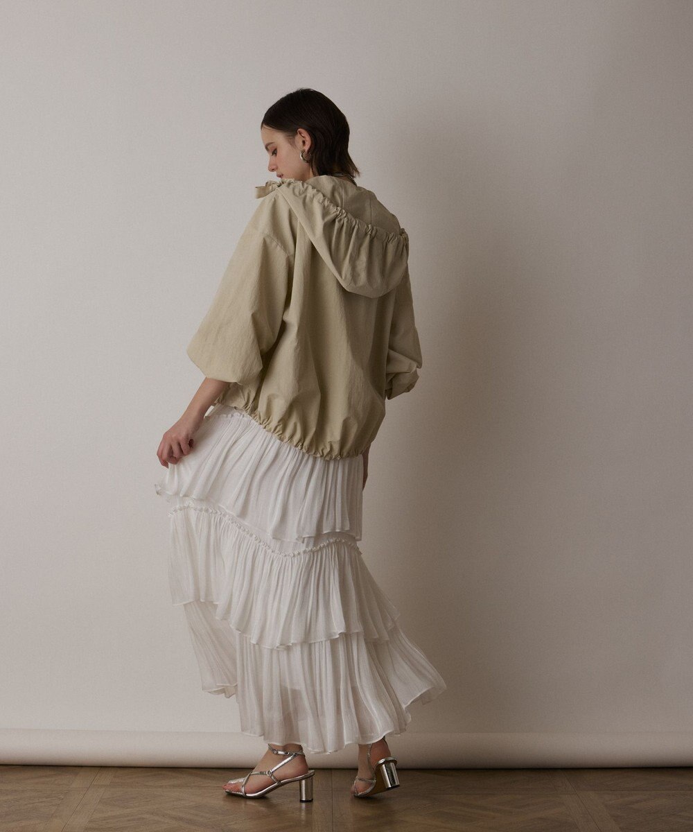 GRACE CONTINENTAL ナイロンバルーンフードジャケット 