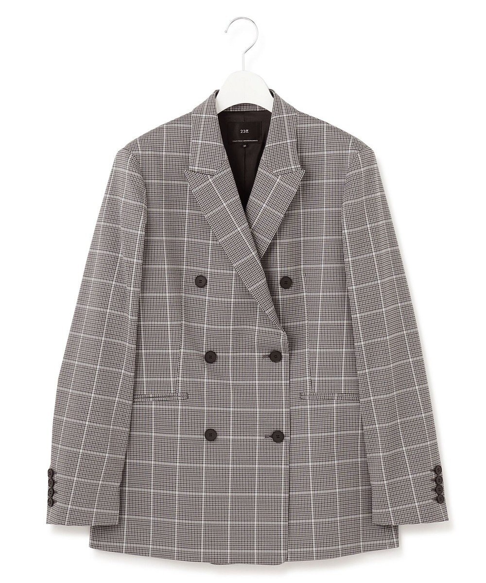 23区 S 【洗える】ガンクラブプレイドチェック ジャケット 
