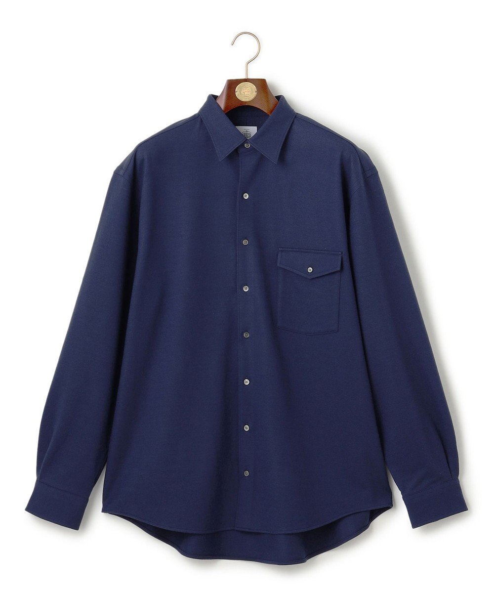 J.PRESS MEN 【J.PRESS ORIGINALS】SUPER FLANNEL JERSEY SHIRT / JAPAN MADE 