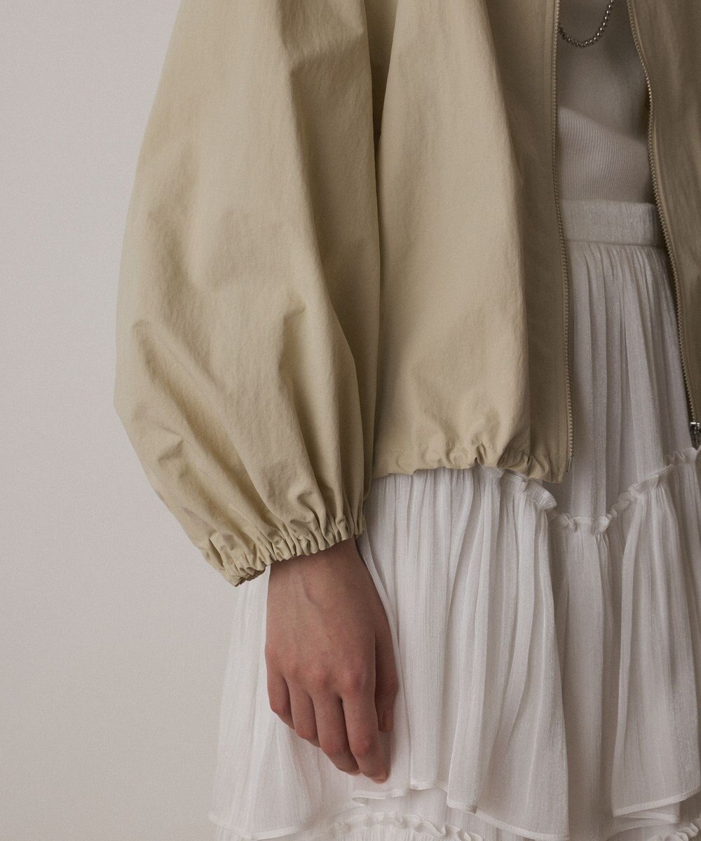 GRACE CONTINENTAL ナイロンバルーンフードジャケット 