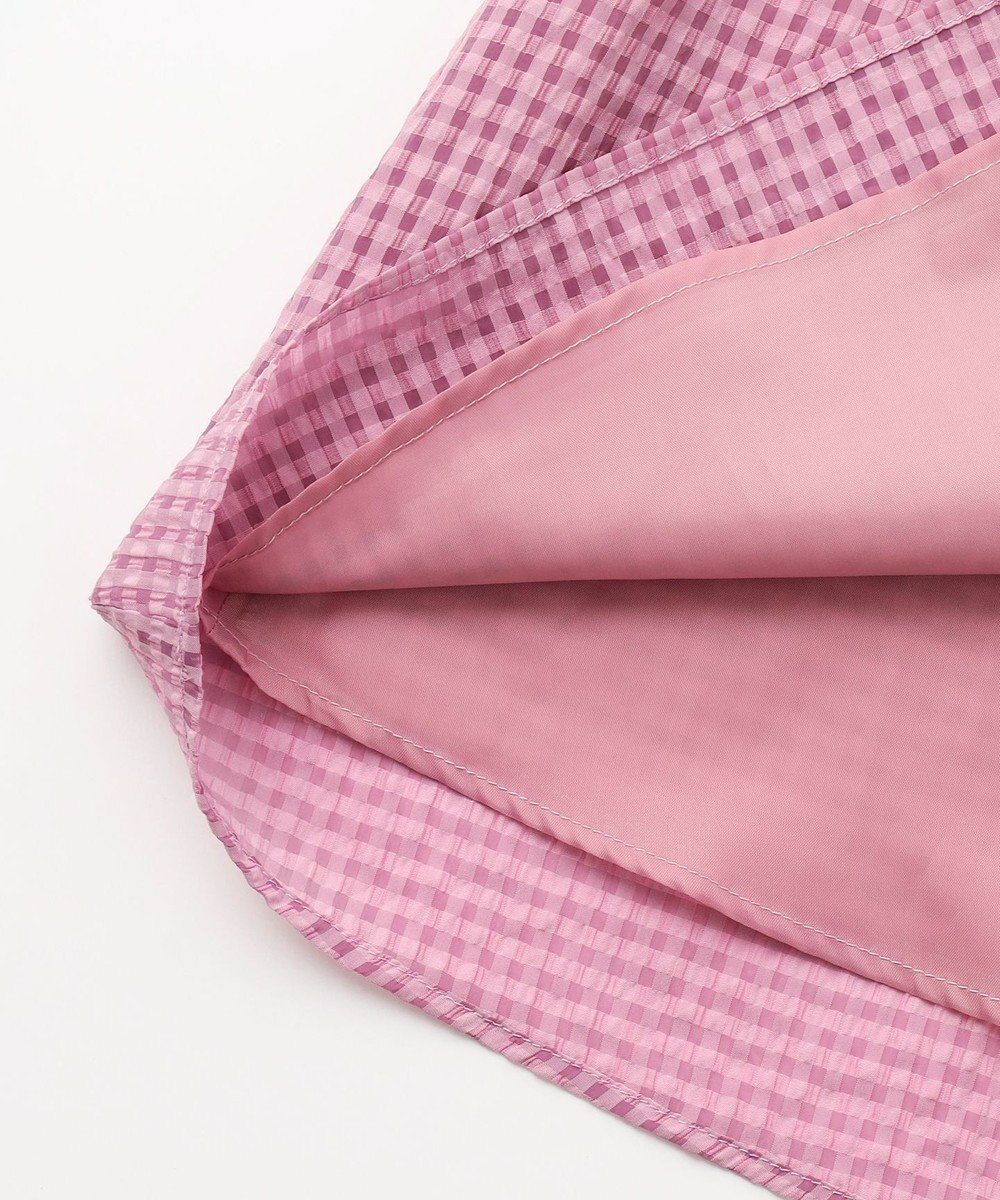 組曲 KIDS 【150-160㎝】ギンガムサッカー ワンピース 