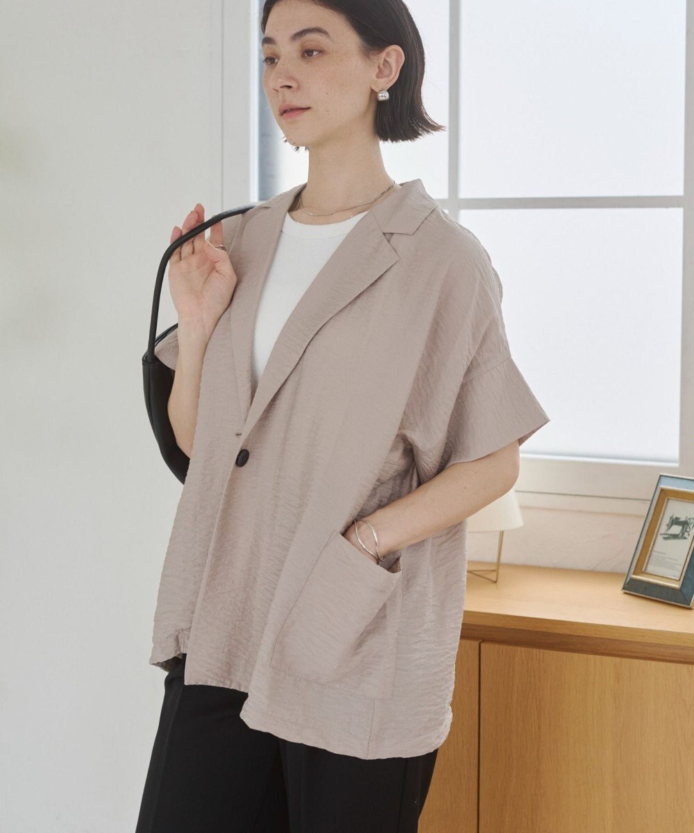 WEGO 【ANGIE VINTAGE】接触冷感半袖ジャケット 