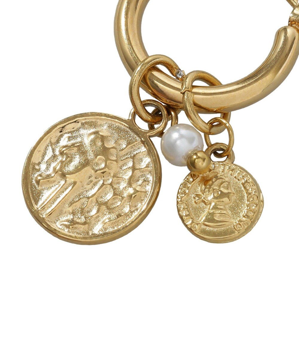 earth music&ecology 【ステンレス】コインフープピアス 