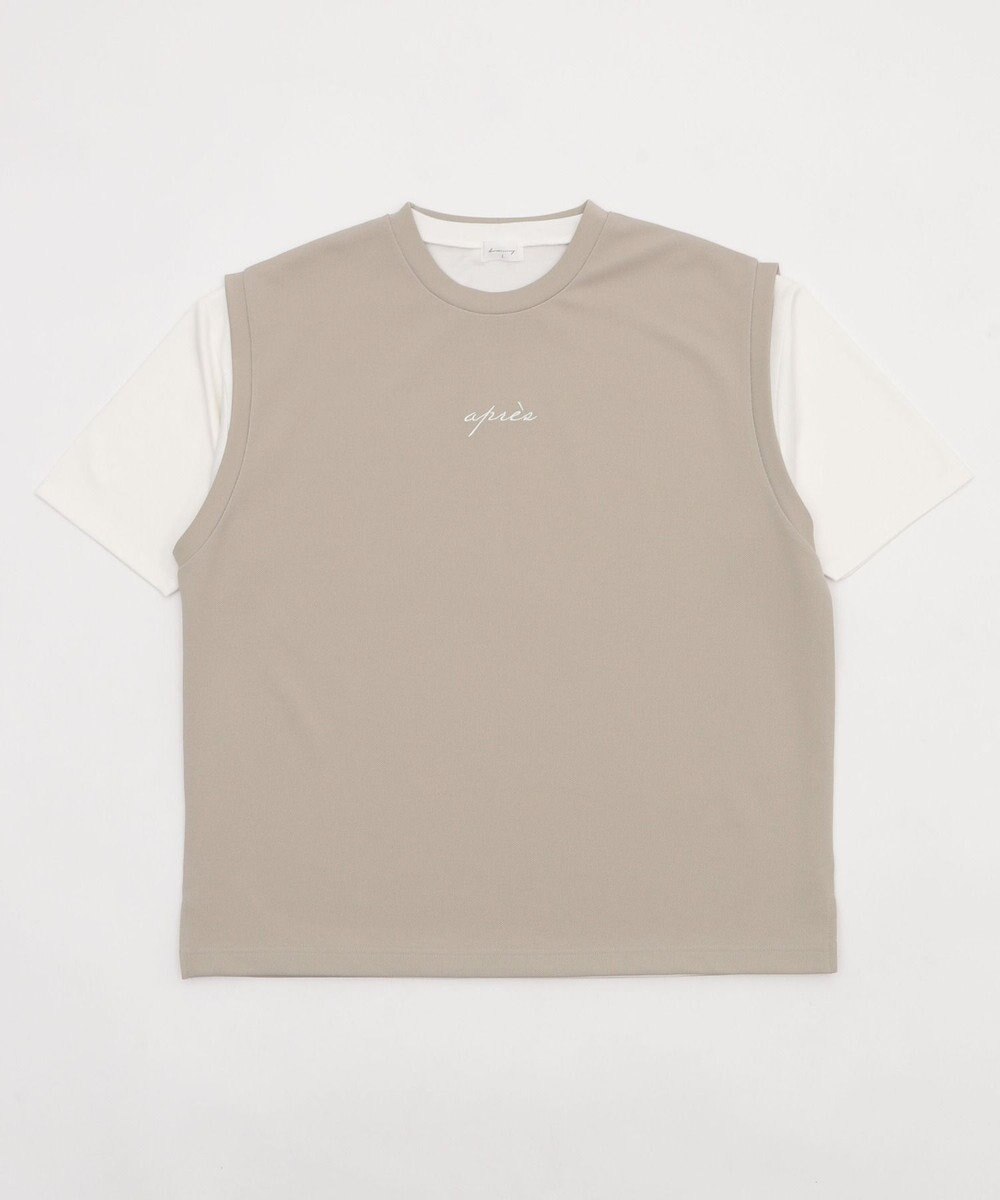 WEGO 【２点セット/ベスト×Tシャツ】アンサンブルベスト（SS） 