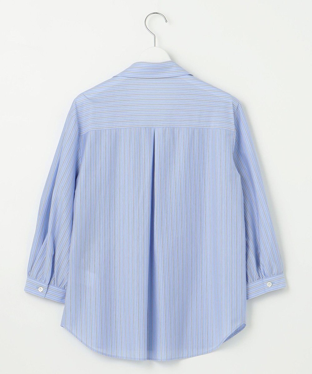 J.PRESS LADIES 【イージーケア】STRIPE JERSEY シャツ衿 カットソー 