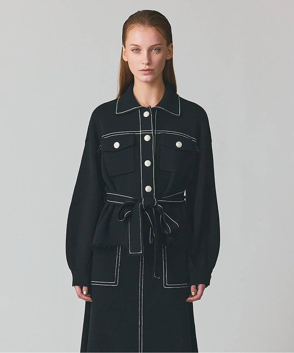 GRACE CONTINENTAL ニットワークジャケット 