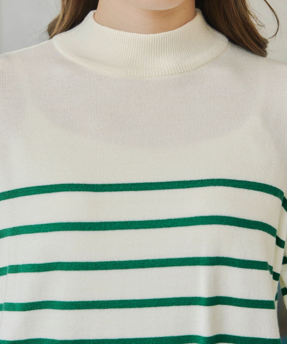 Tiaclasse 【洗える】ボーダーニットチュニック 