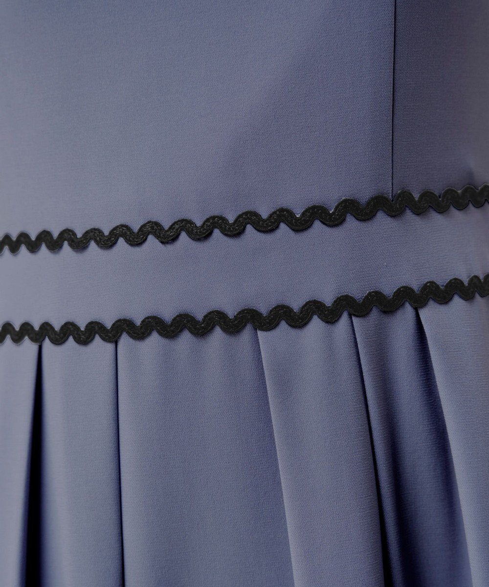 Tiaclasse 【洗える】配色スカラップレースワンピース 