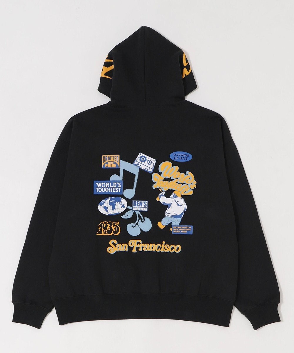 WEGO 【ユニセックス着用ITEM】別注BENDAVISグラフィックプルパーカー 