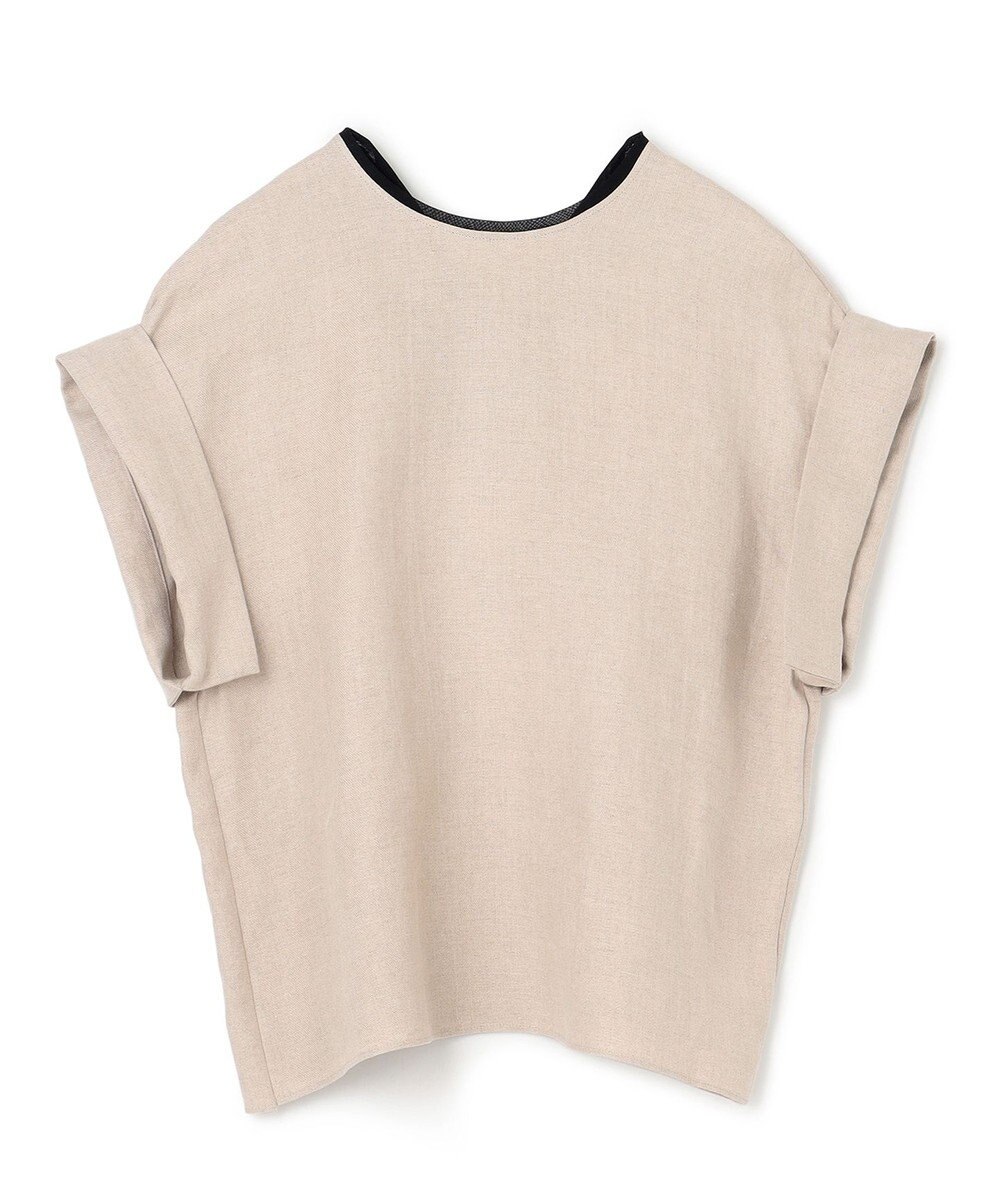 BEIGE， 【S-size】CHESTNUT / ノーカラーブラウス 