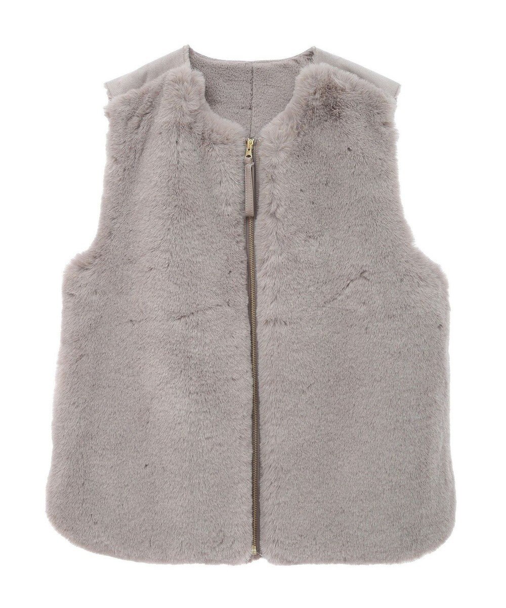 CRAFT STANDARD BOUTIQUE エコファー×ムートンチュニックベスト 