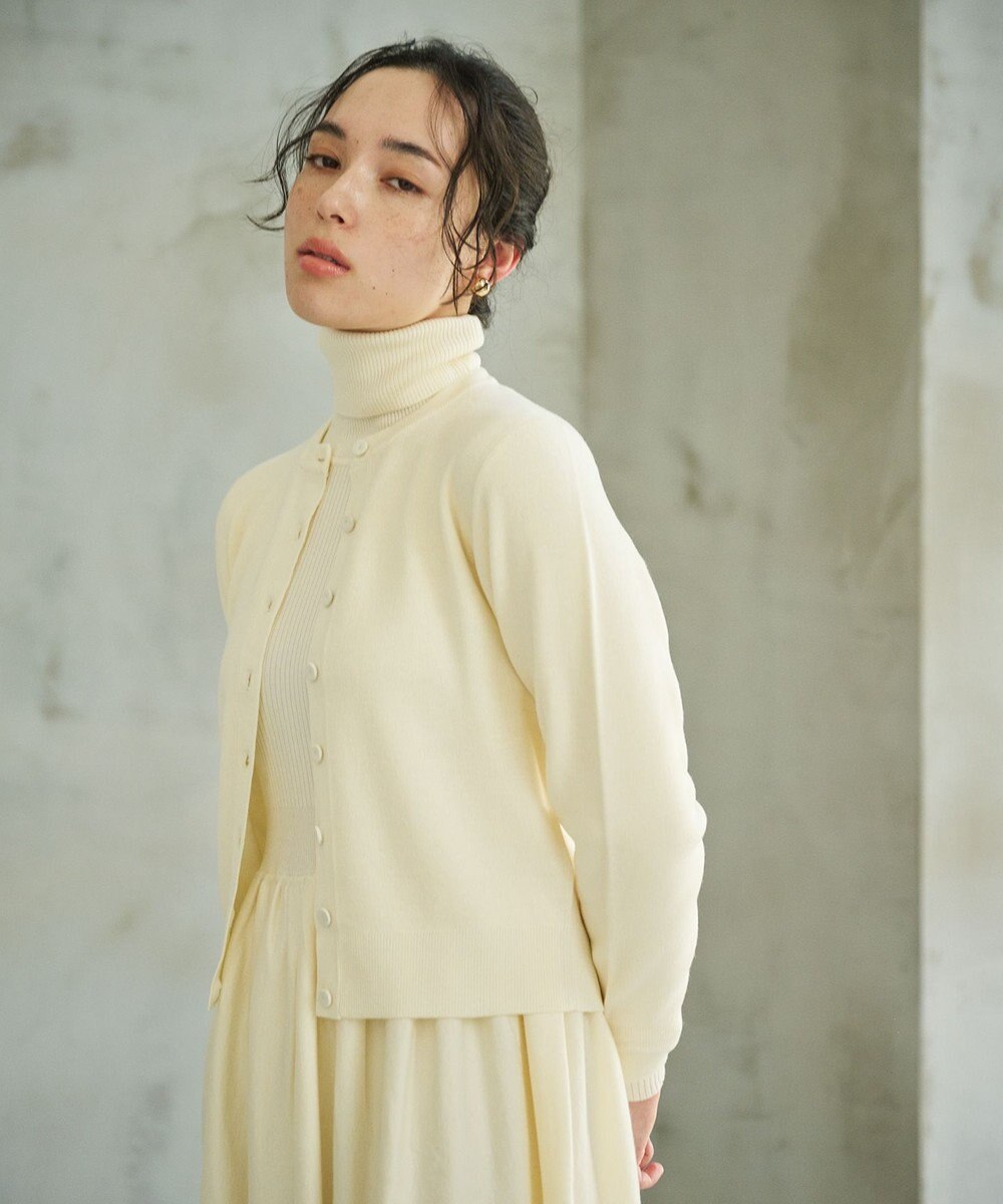 #Newans 【カシミヤ混】コンパクトニットカーディガン 