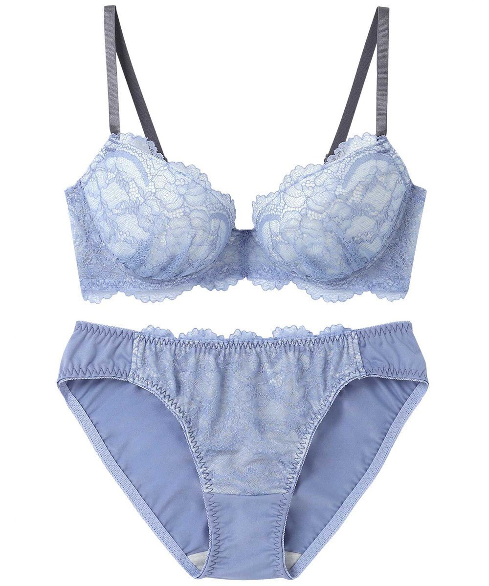 AMPHI ブラジャー ショーツセット まる胸メイク 推し活・推し事応援 Aカップあり 【ブラショーツセット】 上下セット ブラ BBJ201 アンフィ／ワコール 