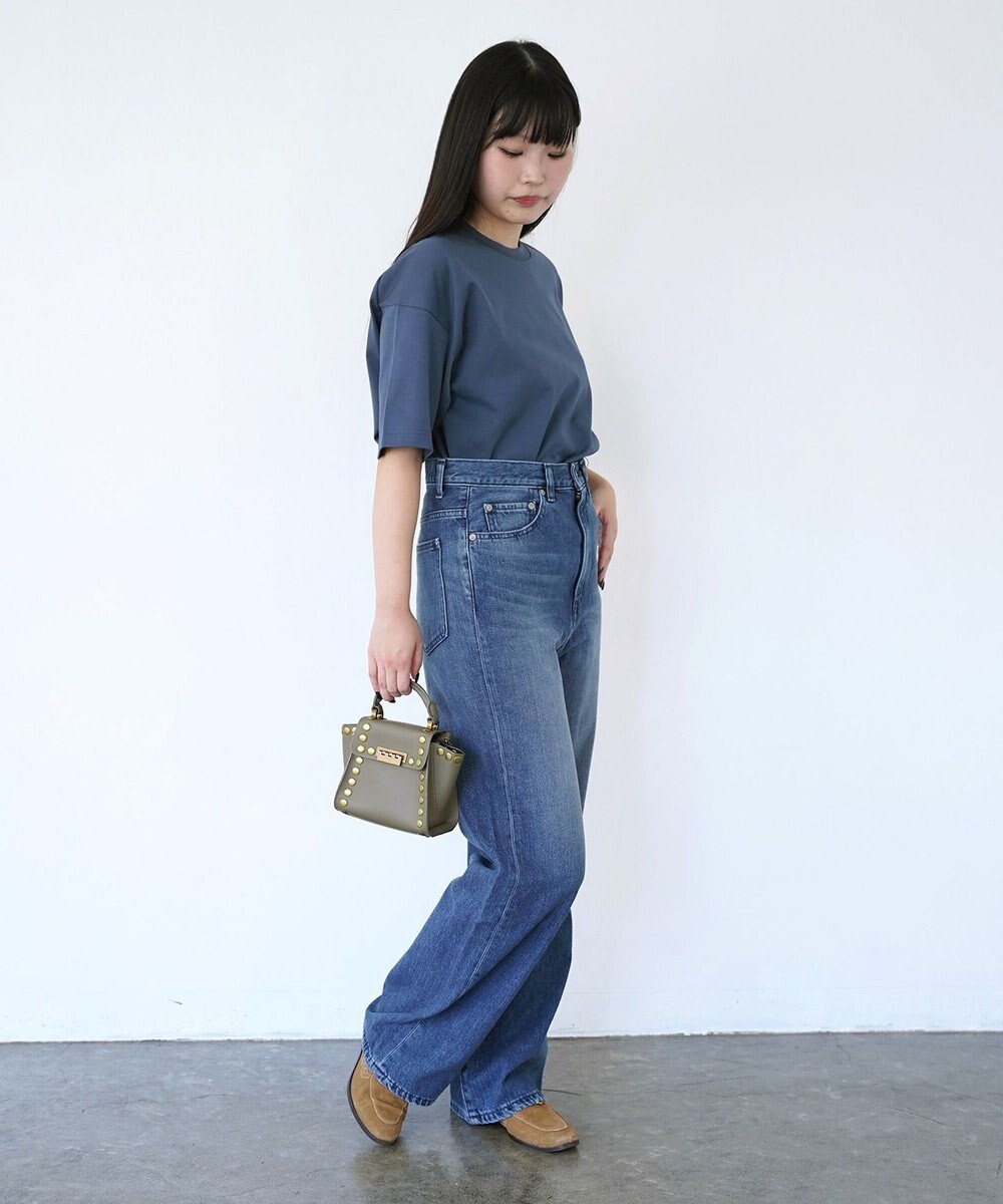 woadblue Marisol掲載＜坪田あさみさんコラボ＞SALUU サルー /デニムパンツ ミッドブルー 