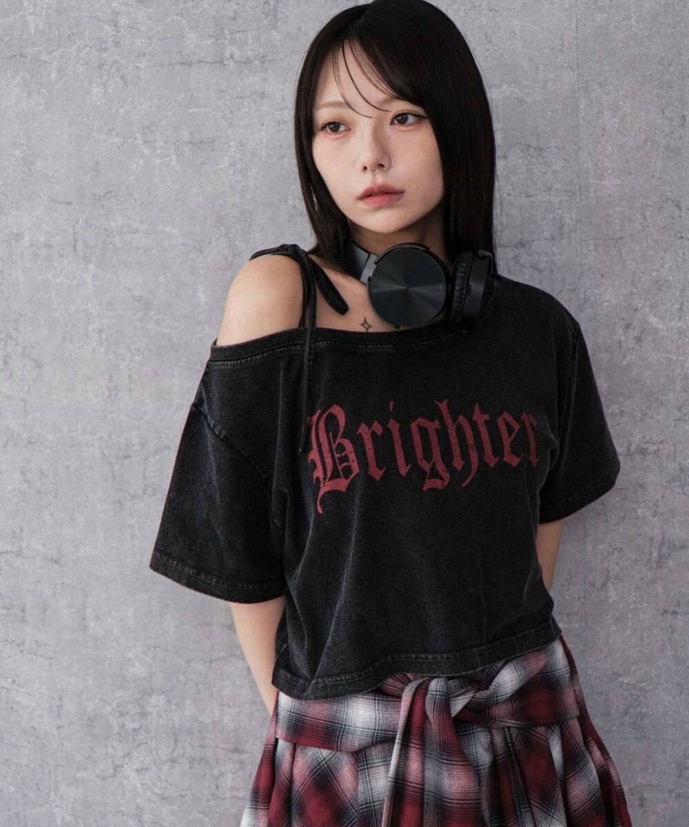 WEGO 2WAYオフショルショートT 