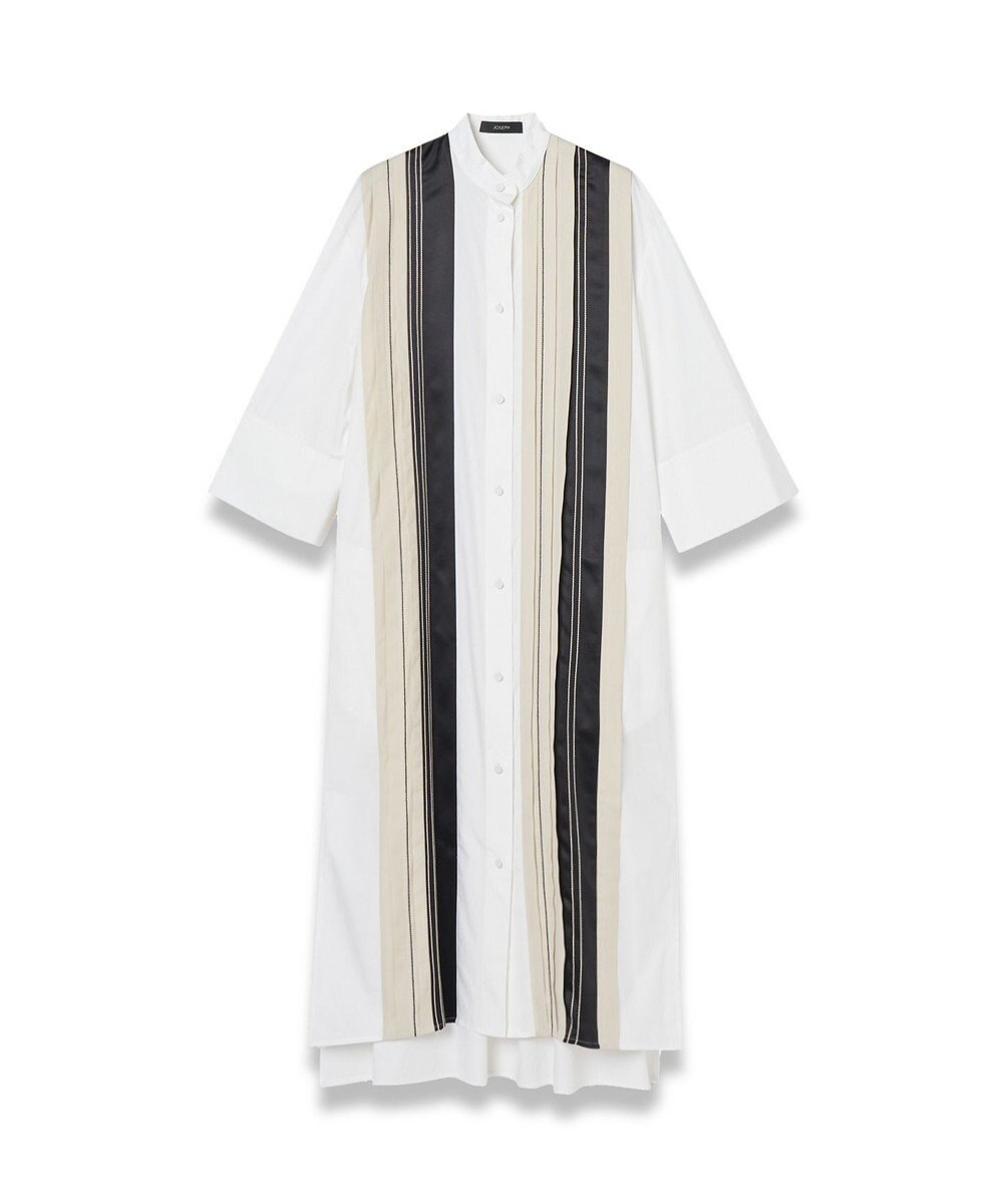 JOSEPH 【洗える】ポプリンカラーブロック　シャツドレス 