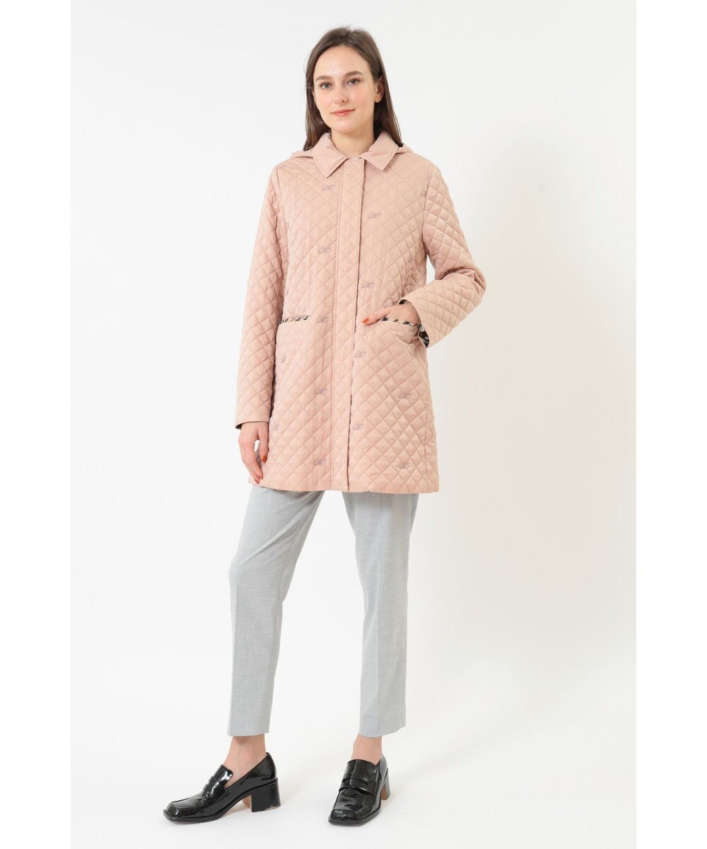 DAKS スウェードキルトコート 