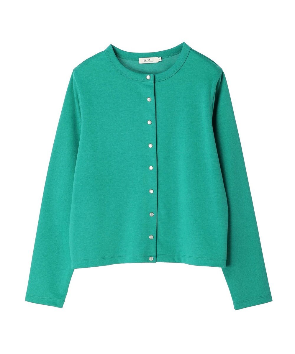 earth music&ecology パールスナップボタンカーディガン 