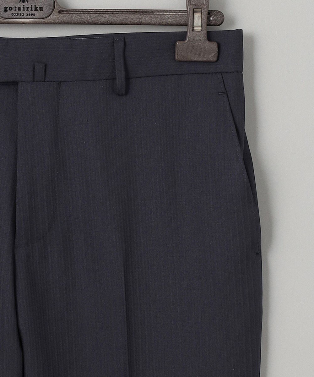 GOTAIRIKU 【御幸毛織】Superio160 ウールカシミヤ スーツ（ブラックストライプ） 