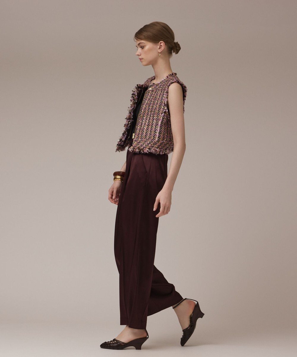 GRACE CONTINENTAL コンパクトツイードベスト 