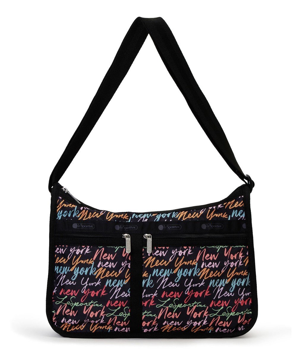 LeSportsac DELUXE EVERYDAY BAG/NYCスクリプトブラック 
