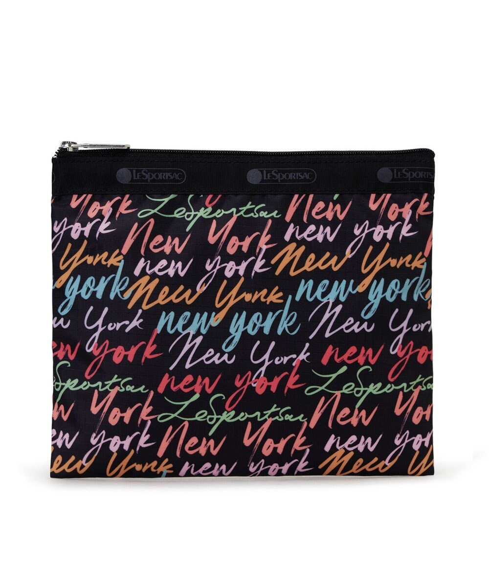LeSportsac DELUXE EVERYDAY BAG/NYCスクリプトブラック 