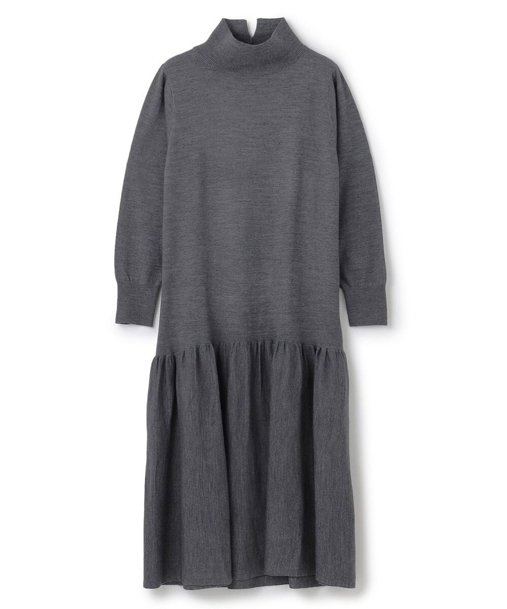 UNFILO ティアード ニットワンピース 