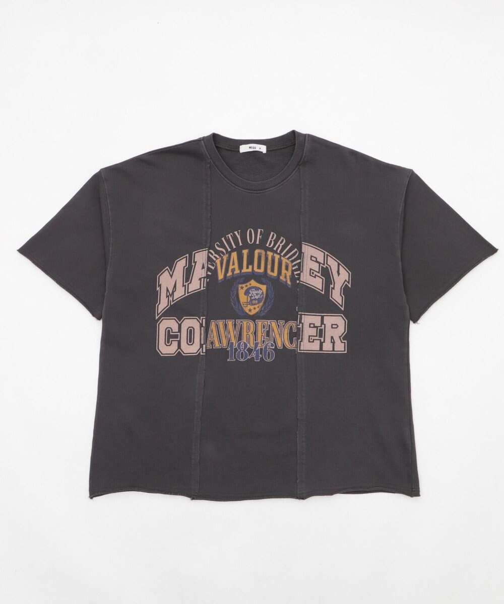 WEGO 【ユニセックス着用ITEM/MLサイズ展開】ドッキングカレッジスウェT（SS） 