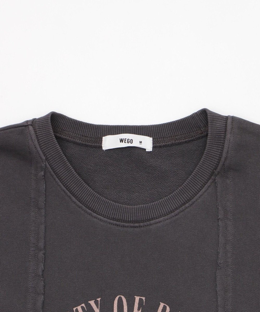 WEGO 【ユニセックス着用ITEM/MLサイズ展開】ドッキングカレッジスウェT（SS） 