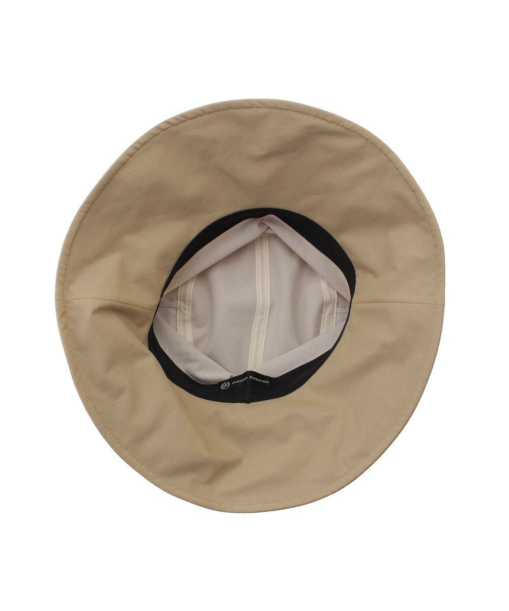 MOONBAT 【遮光100％/遮熱/UV】HIROKO KOSHINO(ヒロコ コシノ)遮光 ビッグリボンハット 帽子 広つば ゆったりMサイズ 手洗い可能/サイズ調整可能/日本製 