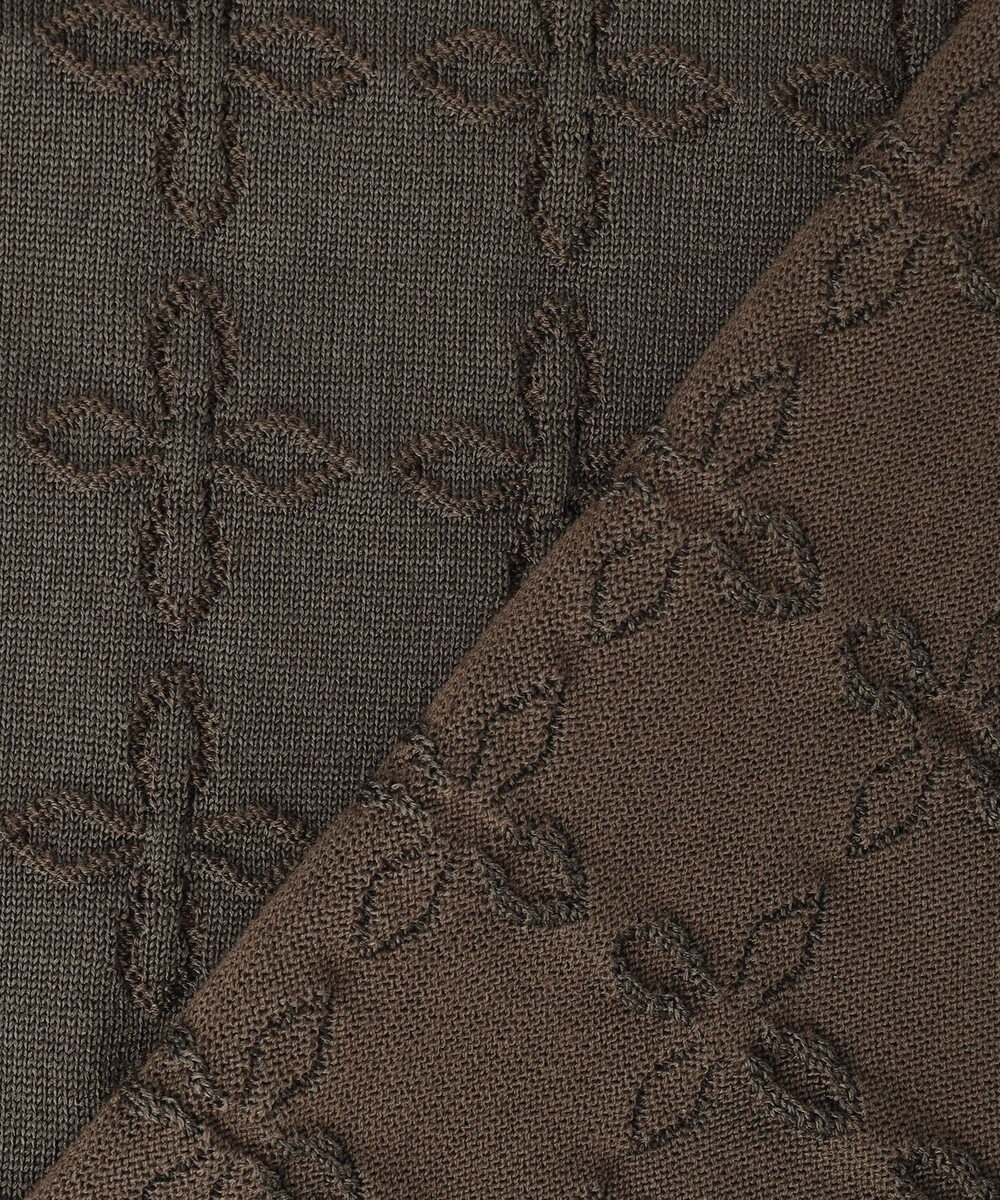 自由区 ジオメトリックアセテート カーディガン 