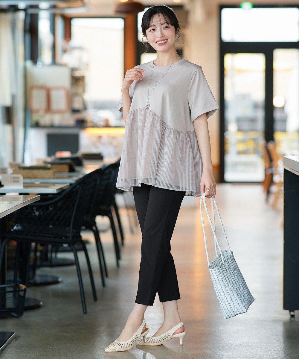 Tiaclasse L 日本製サーラドライ・テーパードパンツ 