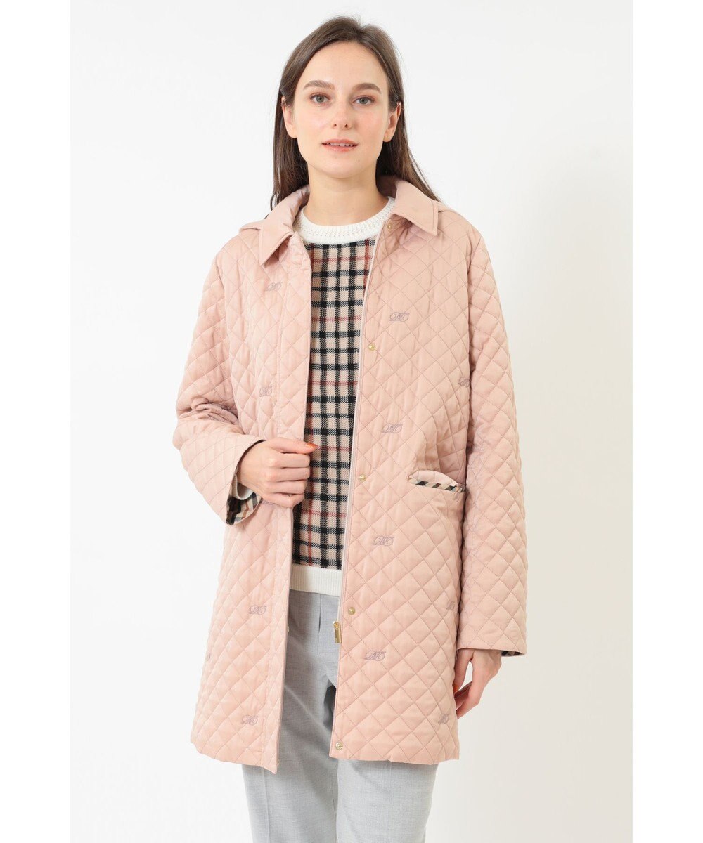 DAKS スウェードキルトコート 