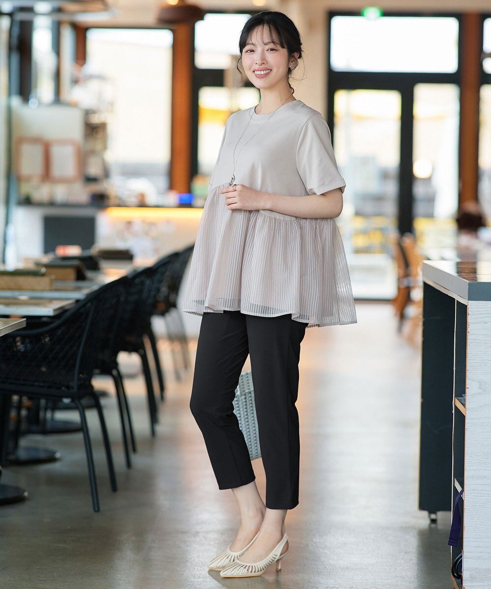 Tiaclasse L 日本製サーラドライ・テーパードパンツ 