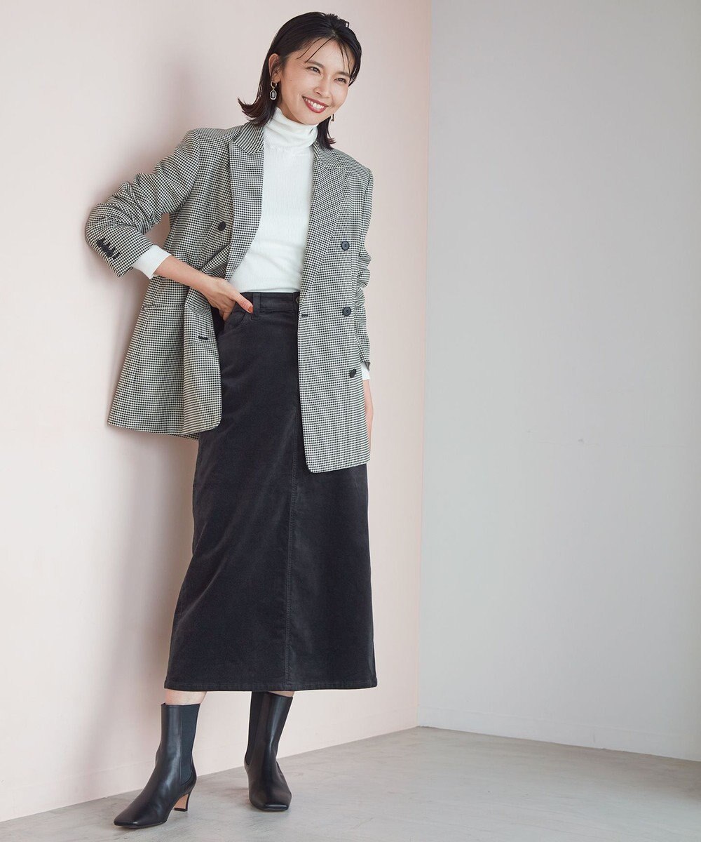 23区 S ガンクラブチェックストレッチ ジャケット 