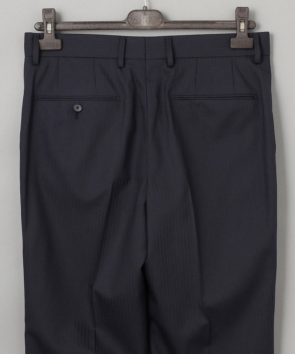 GOTAIRIKU 【御幸毛織】Superio160 ウールカシミヤ スーツ（ブラックストライプ） 