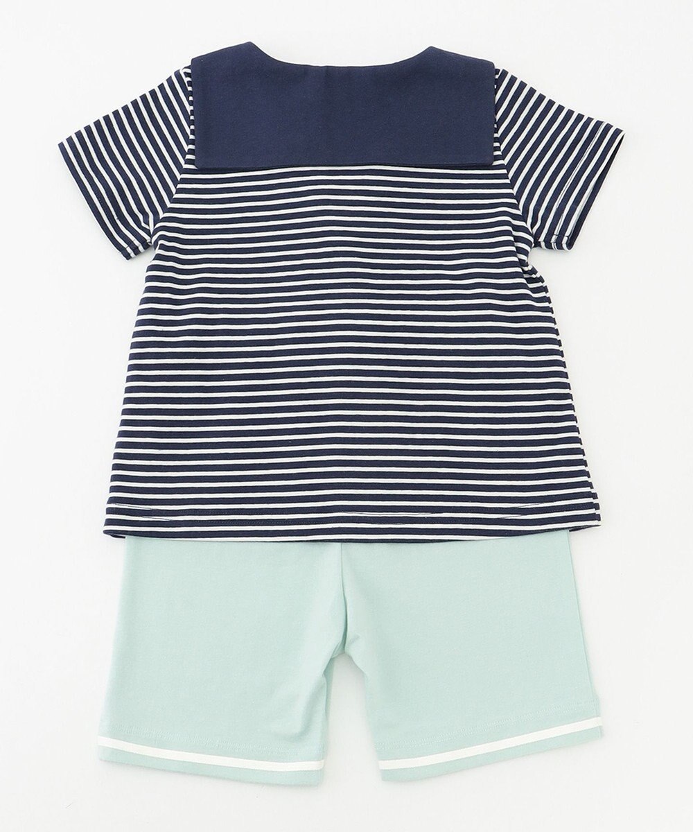 組曲 KIDS 【80-90cm】セーラーボーダー セットアップ 