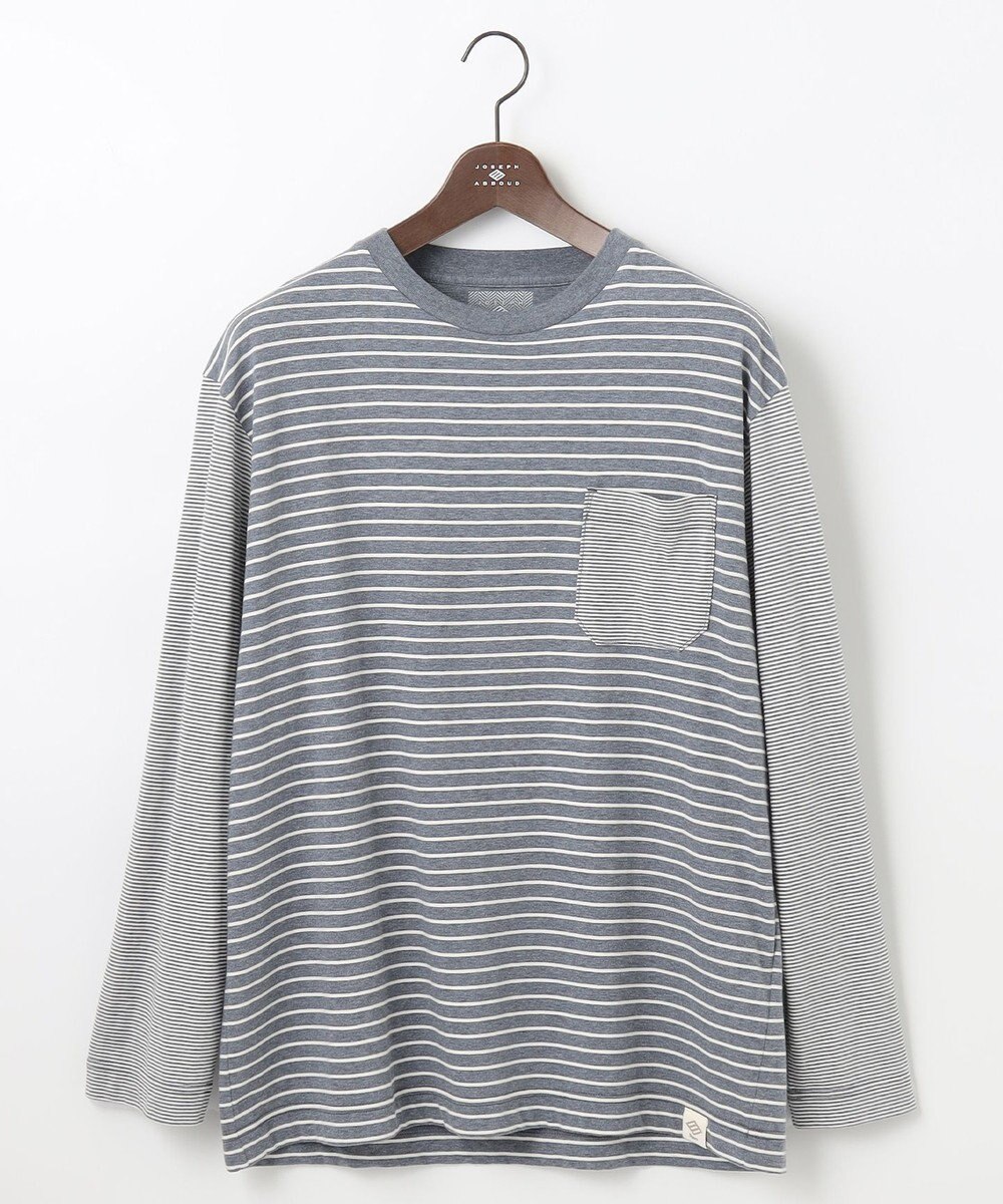 JOSEPH ABBOUD MOUNTAIN 【SPACE／UNISEX】OGコットンボーダークレイジー  カットソー 