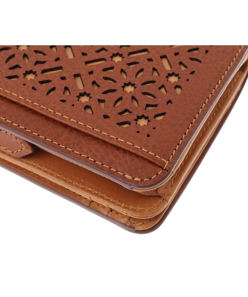 genten ダイヤカットワーク　二つ折り財布 