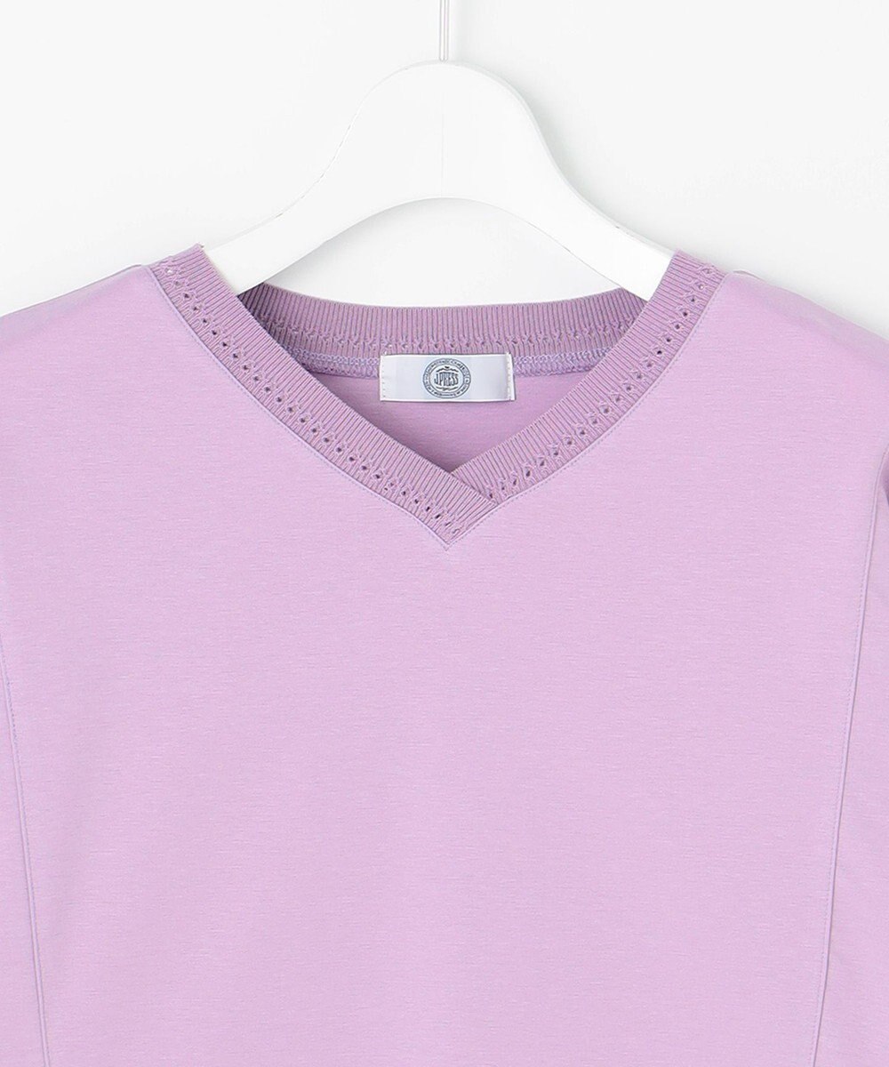 J.PRESS LADIES L TCポンチ ニットコンビ ドルマン カットソー 