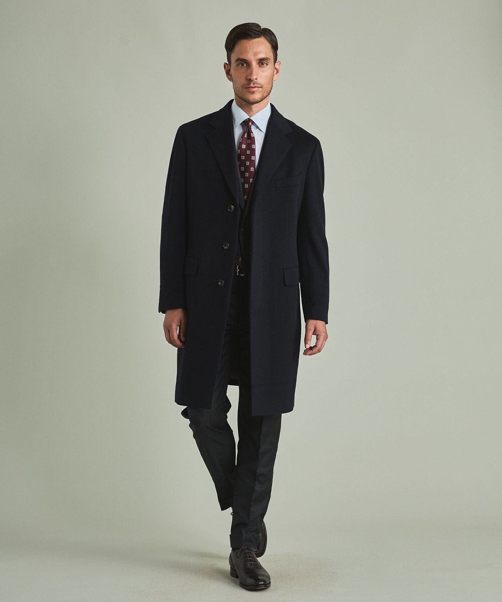 GOTAIRIKU 【MTRピュアカシミヤ】シングルブレストチェスターフィールドコート 