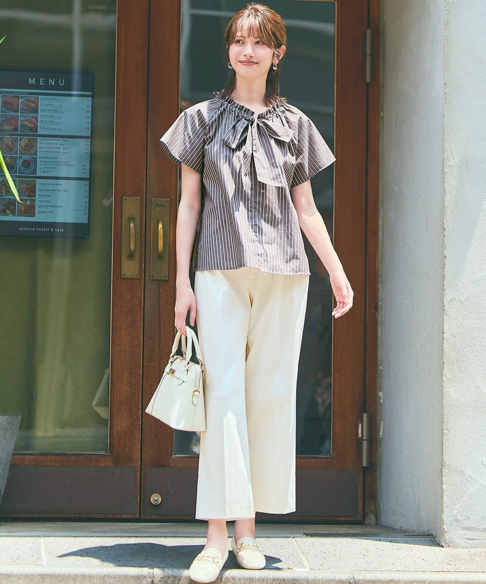 ANY SIS 【洗える】ギャザーネック ブラウス 